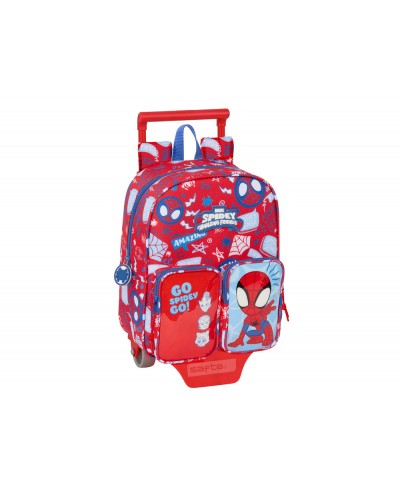 Mochila safta con carro 805 bolsillos frontales spidey rescue 270x220x100 mm