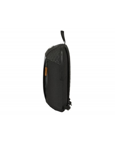 Mini mochila safta con cremallera vertical reciclable blackfit8 old school 390x220x100 mm