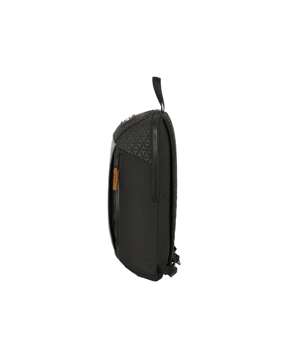 Mini mochila safta con cremallera vertical reciclable blackfit8 old school 390x220x100 mm