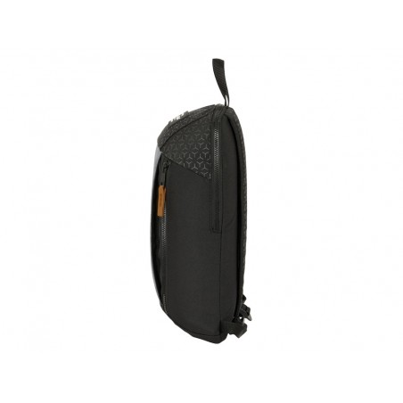 Mini mochila safta con cremallera vertical reciclable blackfit8 old school 390x220x100 mm