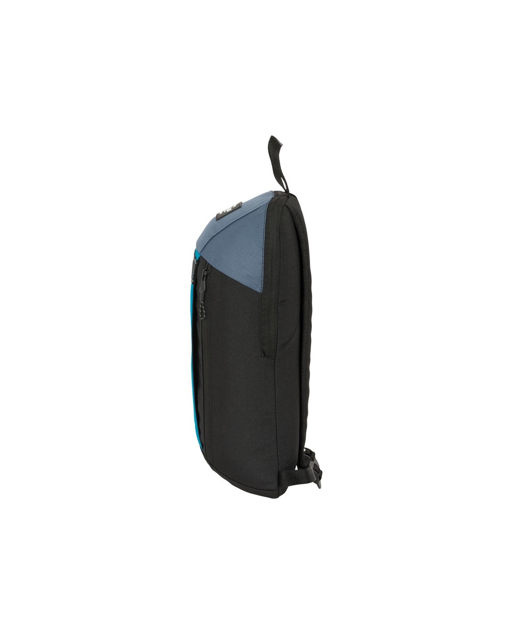 Mini mochila safta con cremallera vertical reciclable blackfit8 california 390x220x100 mm