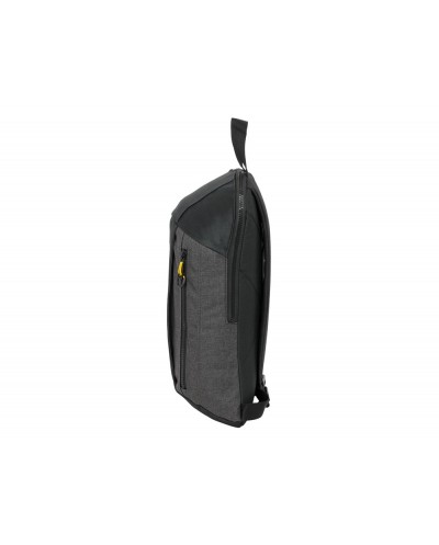 Mini mochila safta con cremallera vertical munich topo 390x220x100 mm
