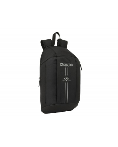 Mini mochila safta con cremallera vertical kappa dark 390x220x100 mm