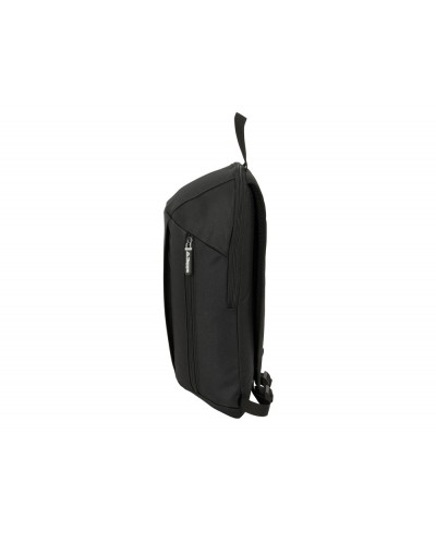 Mini mochila safta con cremallera vertical kappa dark 390x220x100 mm