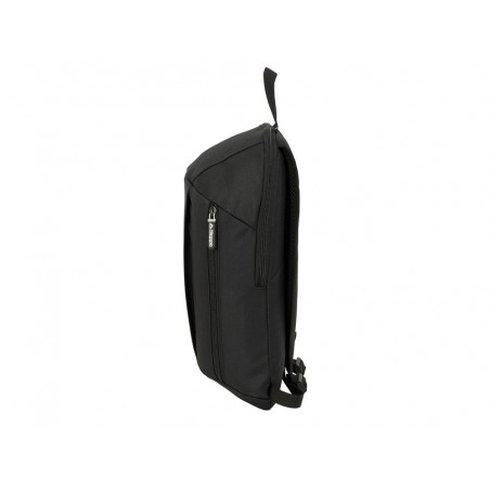 Mini mochila safta con cremallera vertical kappa dark 390x220x100 mm