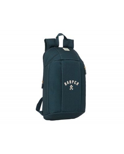 Mini mochila safta con cremallera vertical harper neyer 390x220x100 mm