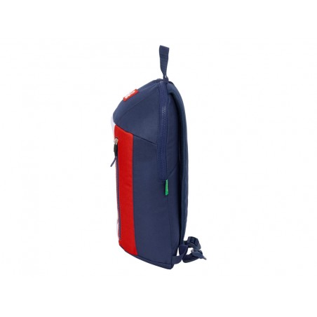 Mini mochila safta con cremallera vertical benetton flag 390x220x100 mm