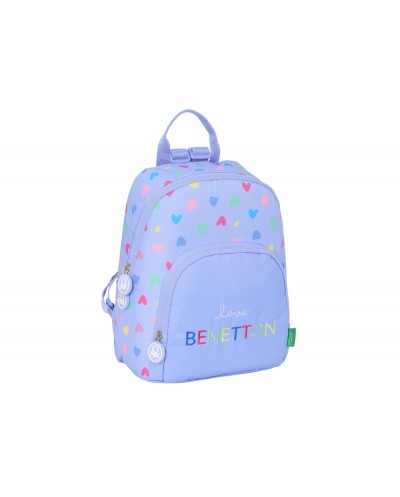 Mini mochila safta benetton lila 300x250x130 mm