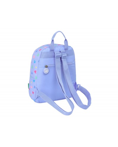 Mini mochila safta benetton lila 300x250x130 mm