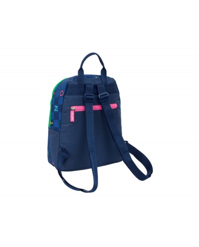 Mini mochila safta benetton damero 300x250x130 mm