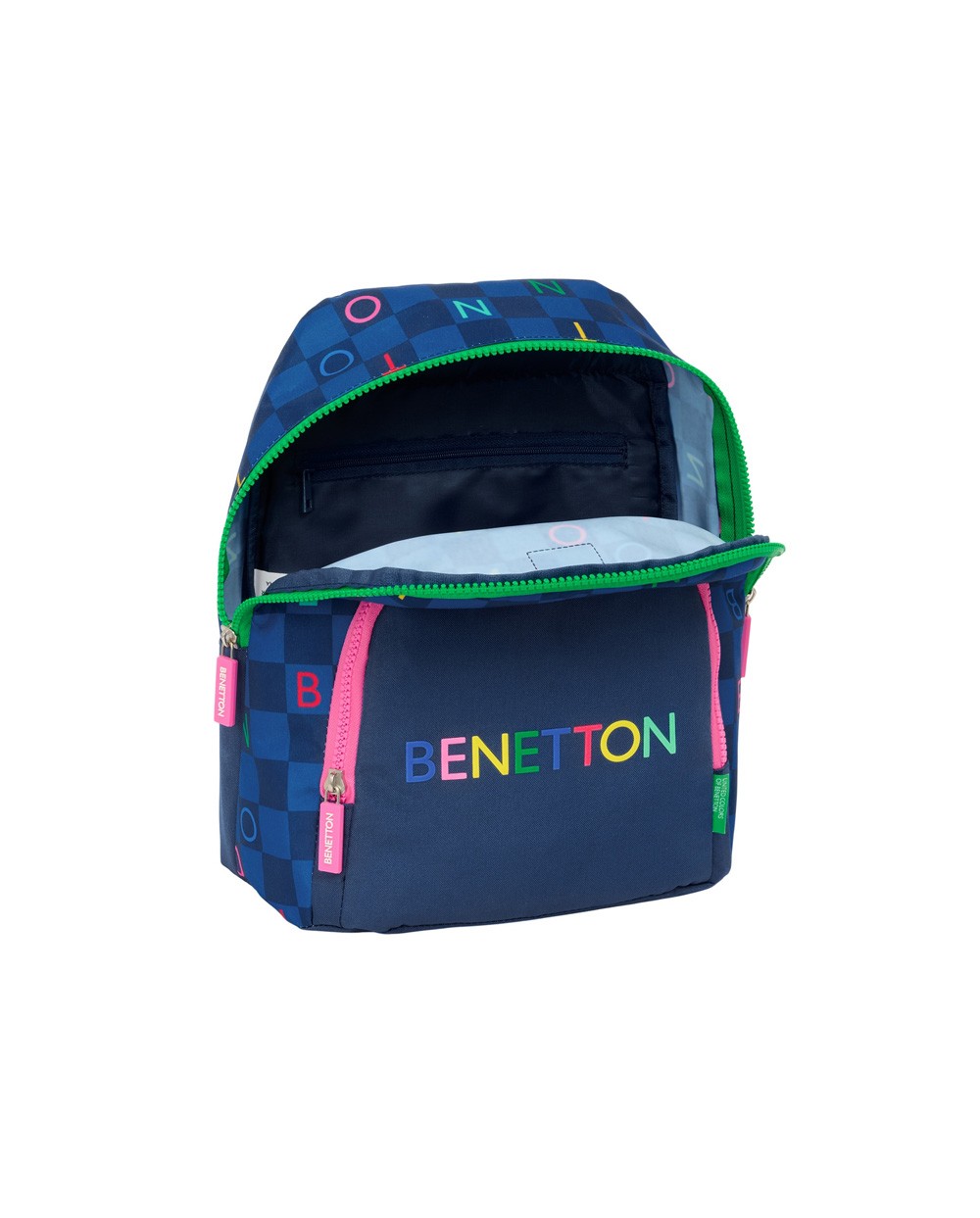 Mini mochila safta benetton damero 300x250x130 mm