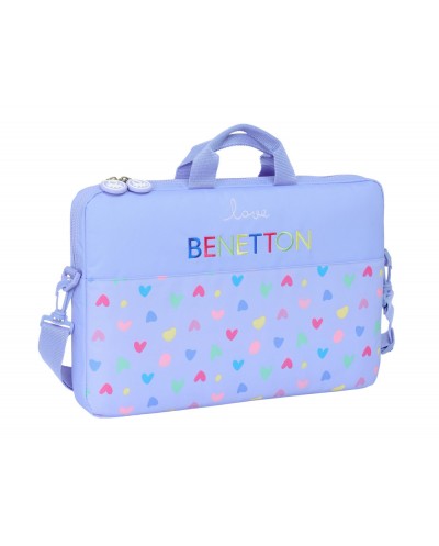 Funda para portatil 156 safta benetton lila 270x400x40 mm