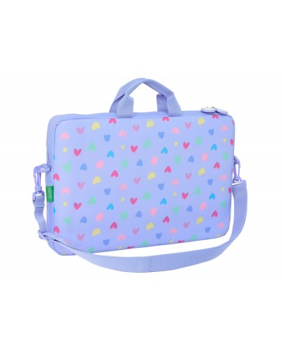 Funda para portatil 156 safta benetton lila 270x400x40 mm