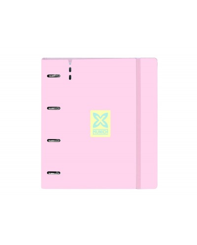Carpeta con recambio safta din a4 cuadro 5 mm polipropileno foam 4 anillas 35mm munich candy