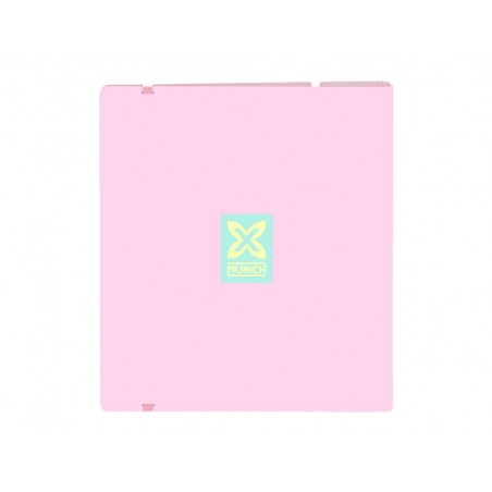 Carpeta con recambio safta din a4 cuadro 5 mm polipropileno foam 4 anillas 35mm munich candy