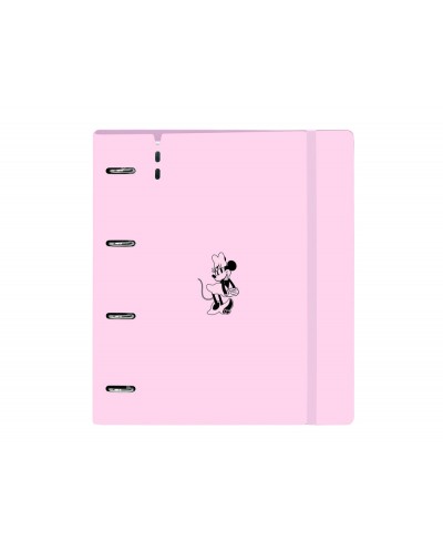 Carpeta con recambio safta din a4 cuadro 5 mm polipropileno foam 4 anillas 35mm minnie mouse nalve