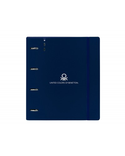 Carpeta con recambio safta din a4 cuadro 5 mm polipropileno foam 4 anillas 35mm benetton damero