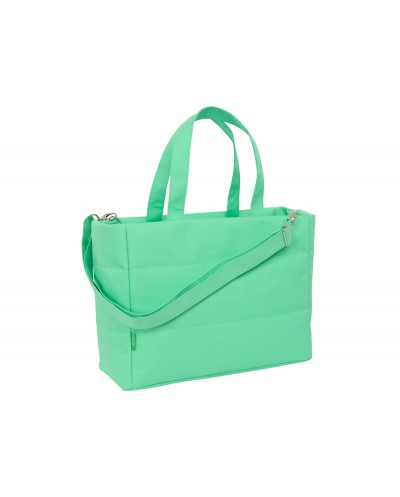 Bolso con bolsillo safta para portatil 141 benetton mint 310x400x170 mm