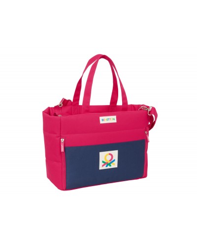 Bolso con bolsillo safta para portatil 141 benetton cherry 310x400x170 mm