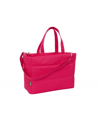 Bolso con bolsillo safta para portatil 141 benetton cherry 310x400x170 mm