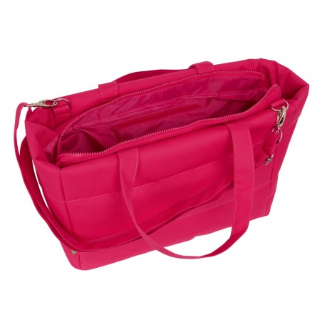 Bolso con bolsillo safta para portatil 141 benetton cherry 310x400x170 mm