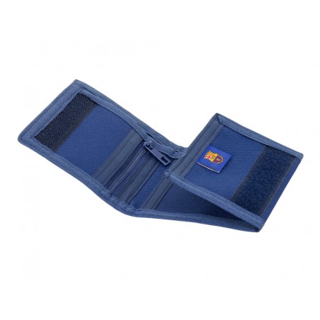 Billetera safta fc barcelona navy blue 95x125x10 mm