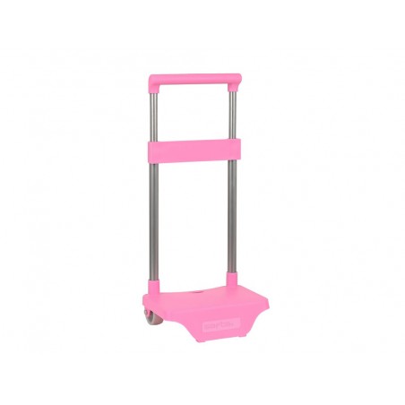 Carro portamochilas pequeno rosa claro 220x170x400 mm