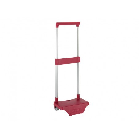 Carro portamochilas pequeno granate 220x170x400 mm