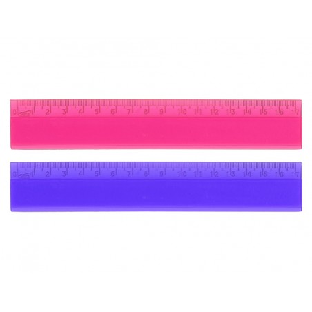 Regla 17 cm surtida