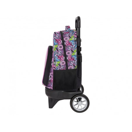 Mochila safta grande con ruedas compact evolution extraible monster high 450x330x220 mm
