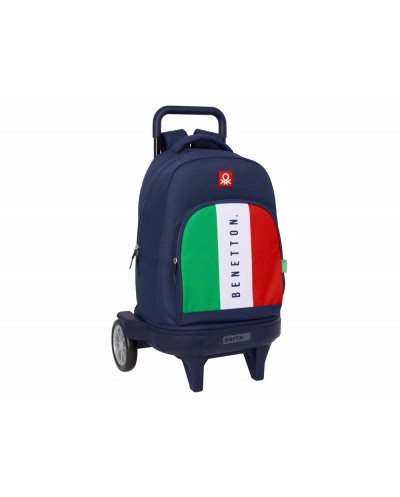 Mochila safta grande con ruedas compact evolution extraible benetton flag 450x330x220 mm