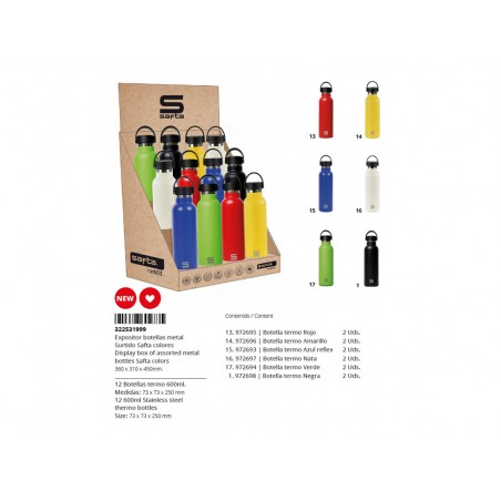 Expositor botella portaliquidos safta runbotts 235x315x195 mm