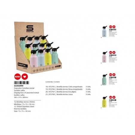 Expositor botella portaliquidos safta runbotts 235x315x195 mm