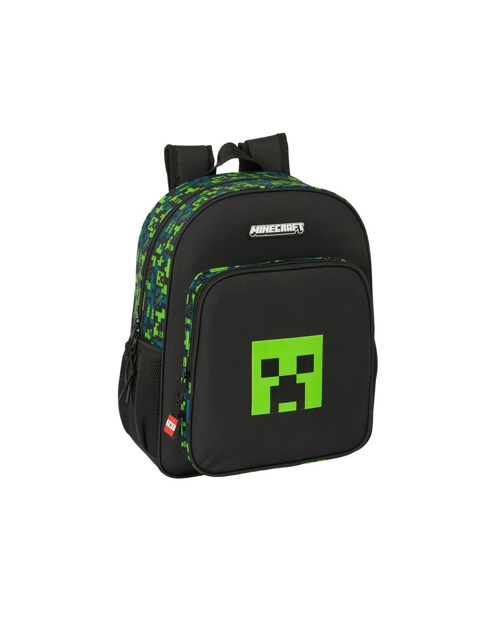 Mochila safta junior adaptable a carro minecraft tnt 380x320x120 mm