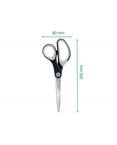 Tijeras leitz premium titanium 205 mm color negro
