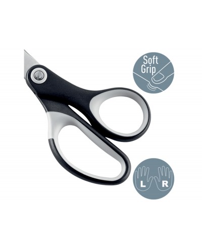 Tijeras leitz premium titanium 180 mm color negro