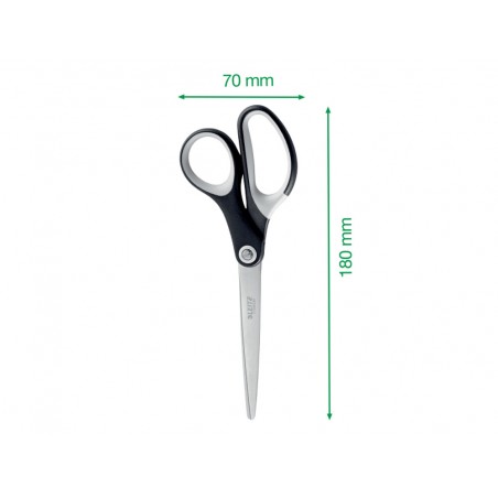 Tijeras leitz premium titanium 180 mm color negro