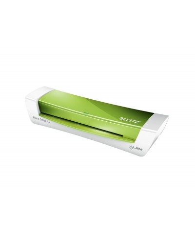 Plastificadora leitz ilam home office din a4 2 rodillos hasta 125 mc color blanco verde