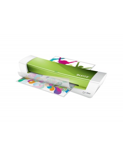 Plastificadora leitz ilam home office din a4 2 rodillos hasta 125 mc color blanco verde