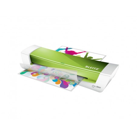 Plastificadora leitz ilam home office din a4 2 rodillos hasta 125 mc color blanco verde