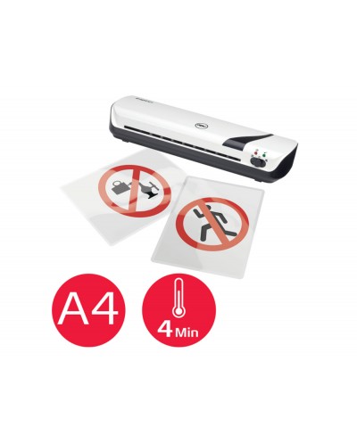 Plastificadora gbc inspire din a4 hasta 125 mc color blanco