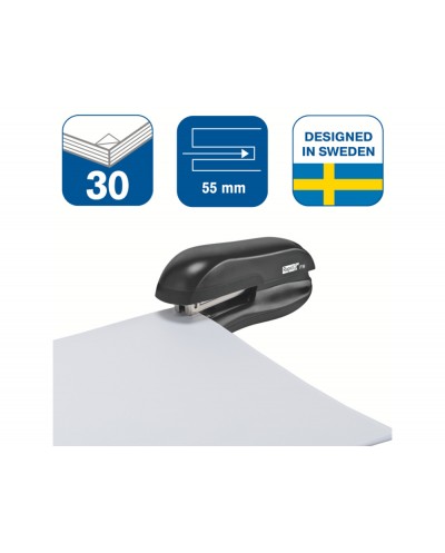 Grapadora rapid f16 plastico capacidad 20 hojas usa grapas 24 6 y 26 6 color negro