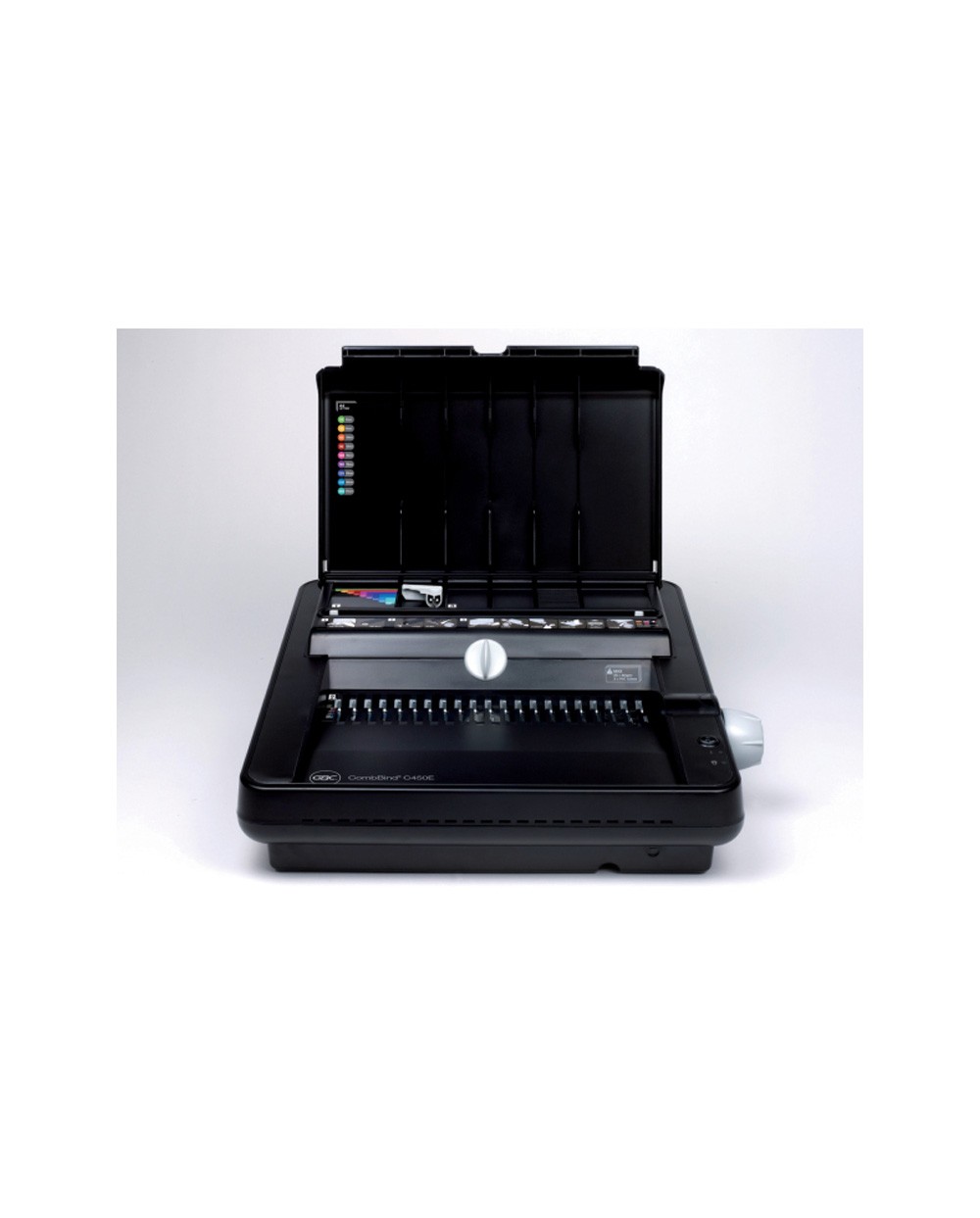 Encuadernadora canutillo gbc combbind c450e electrica perfora 25 hojas din a3 vertical din a4 din a5