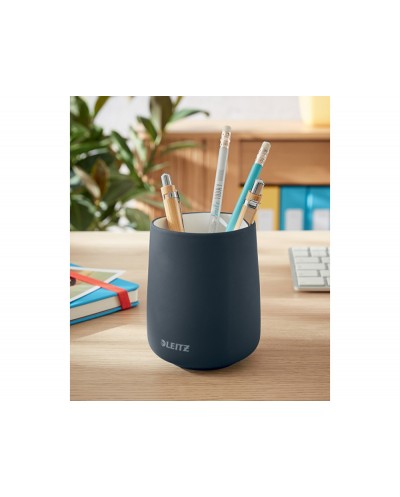 Cubilete portalapices leitz cosy plastico color gris