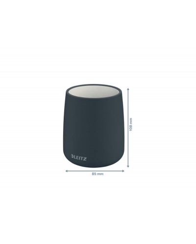 Cubilete portalapices leitz cosy plastico color gris