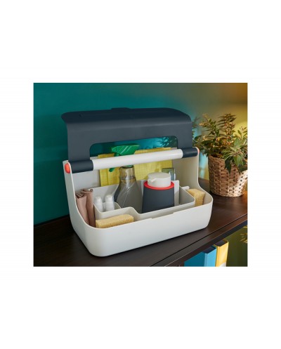 Caja de almacenamiento leitz cosy carry box color gris 367x214x196 mm