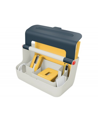 Caja de almacenamiento leitz cosy carry box color gris 367x214x196 mm