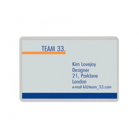 Bolsa de plastificar leitz tarjeta credito 54x86 mm 125 mc caja de 100 unidades