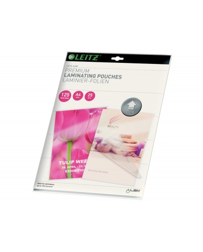Bolsa de plastificar leitz din a4 125 mc caja de 25 unidades