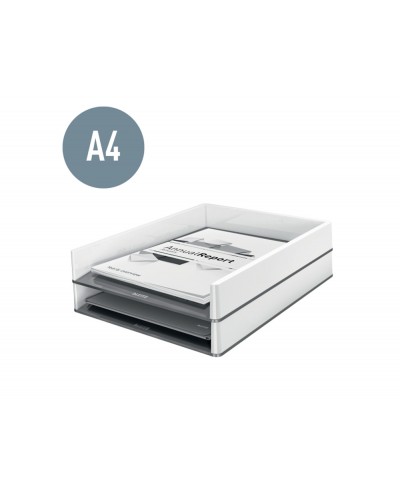 Bandeja sobremesa plastico leitz wow dual blanco fucsia 267x49x336 mm